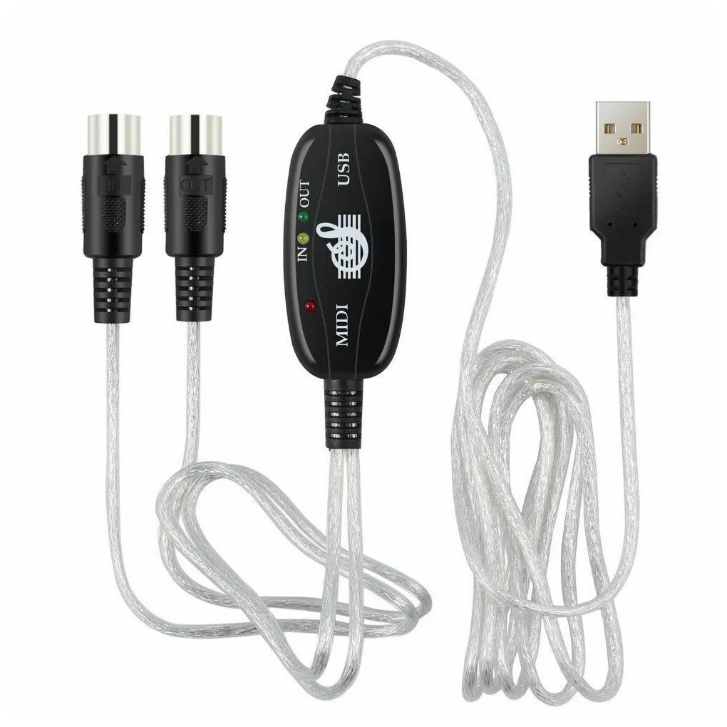 Электрическая клавиатура миди аудио адаптер к USB конвертер фотоаксессуар | Спорт
