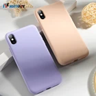 Тонкий мягкий чехол для iPhone 6 6s 7 8 Оригинальный жидкий силиконовый чехол однотонный яркий цветной чехол для iPhone 7 8 Plus X Xs Max XR Coque оригинальный чехол на айфон 6 7
