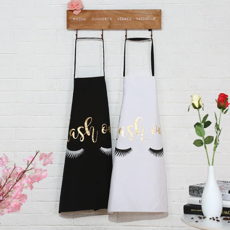 

Kitchen Apron For Women Chef Apron Working Cooking Apron Bib Waterproof Oil Proof Dust Proof Painted Design Cute Protector