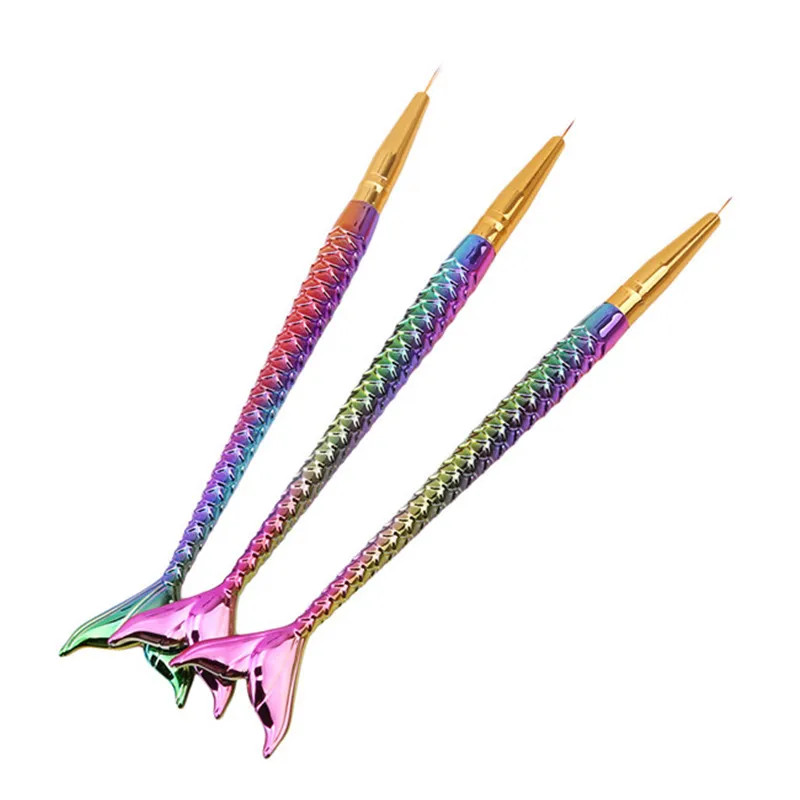 Ручка-кисть для рисования сделай сам Русалка Французская линия лайнер сетка