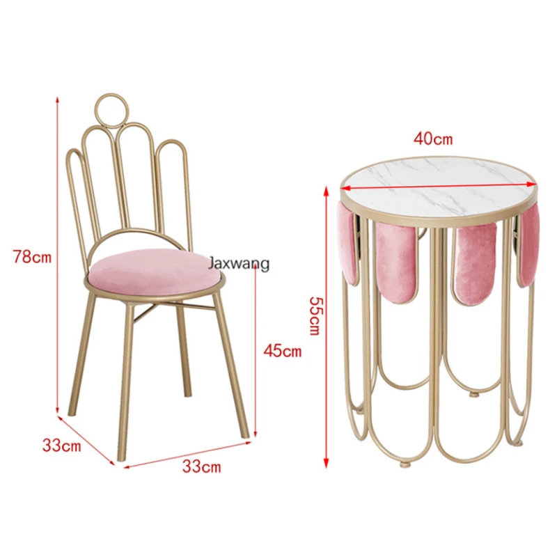 

Modern Dining Chair for Kitchen Minimalist Modern Small Crown Table Chair Combination Luxury Living Room Sofa Ins Dining Chairs
