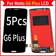5Pcs/Lot For Moto G6 PLUS LCD Screen Display With Touch Digitizer Assembly Mobile Phone Parts