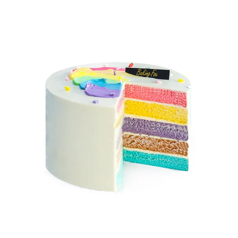 

4 шт. круглая силиконовая форма для торта Радужная форма для торта Форма для выпечки сковорода шифоновый инструмент для украшения торта