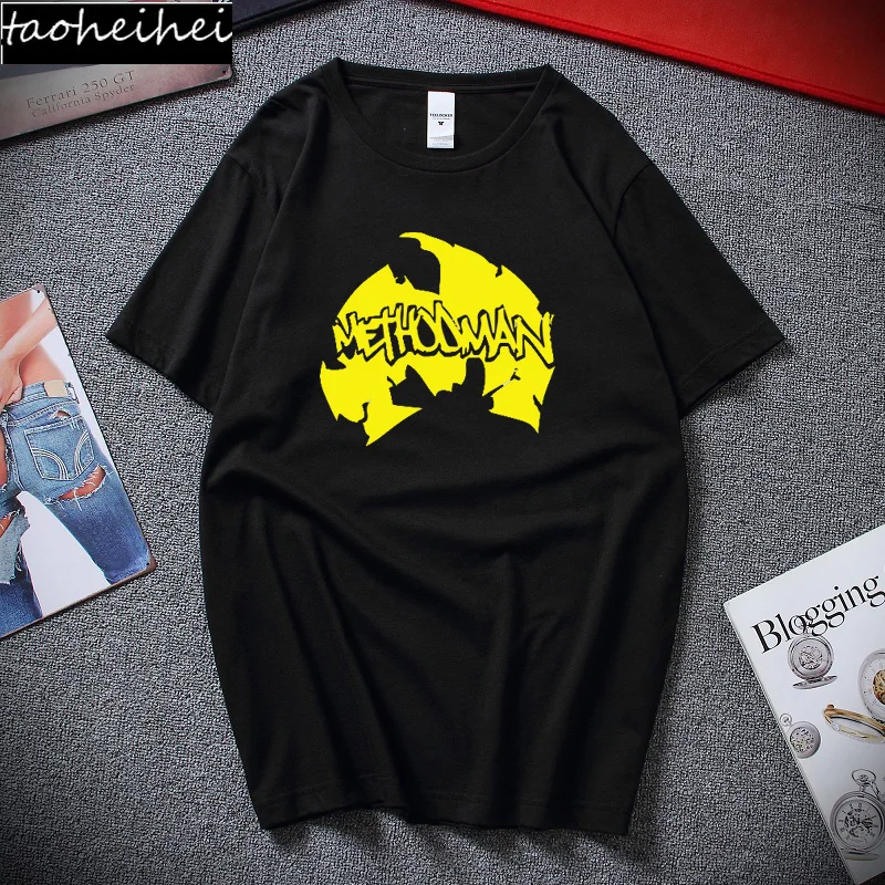 Футболка мужская с коротким рукавом модная уличная одежда Wu Tang Clan хлопок в стиле