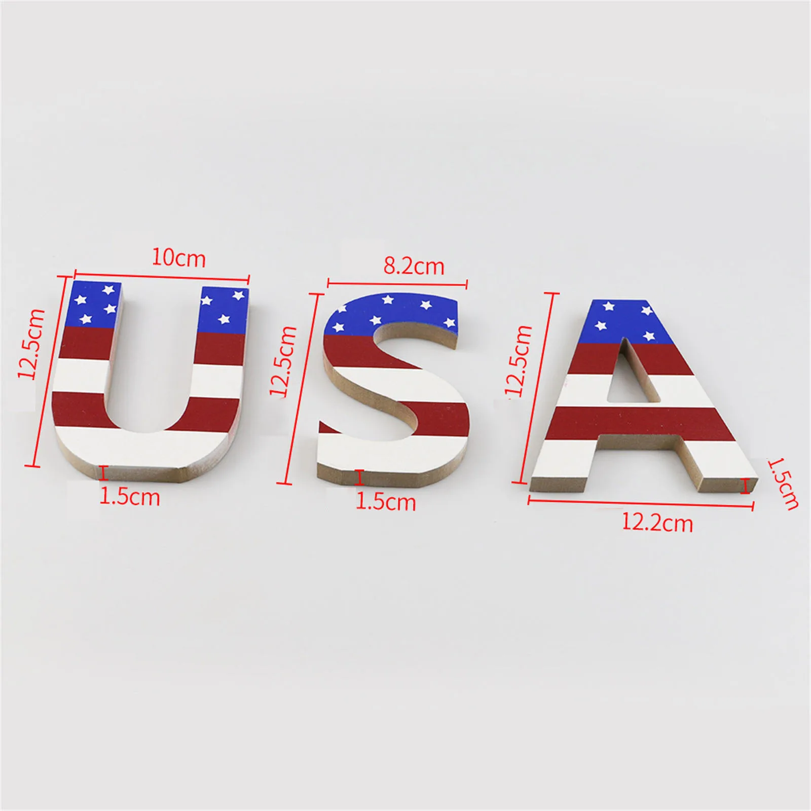 Новый домашний декор День Независимости для стола США патриотический деревянный