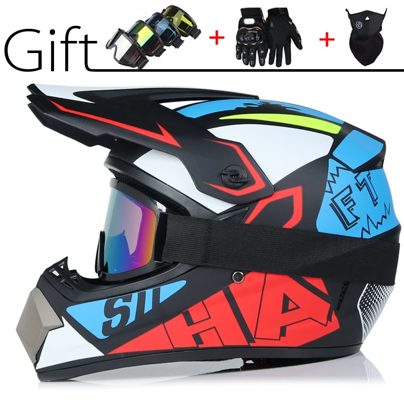 

super cool motorcycle offroad helmet, cross ATV motorcycle helmet, MTB Downhill full mask, 3 free gifts and lots of design casco