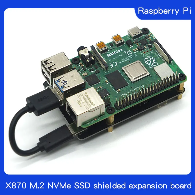 Плата расширения X870 M.2 NVMe SSD плата 2280/2260 для Raspberry Pi 1 Model B +/2 B/3 +/4B ROCK64 Banana