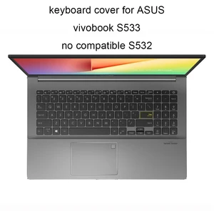 Чехлы для клавиатуры 2020 для ASUS Vivobook 15 S15 S533 S5600 15,6, прозрачные ТПУ клавиатуры для ноутбука, пылезащитный чехол, силиконовые аксессуары