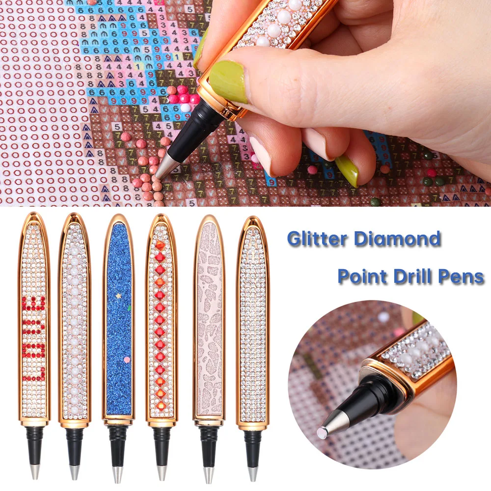 Блестящие стразы сверлильные точечные ручки инструменты для вышивки крестиком 5D