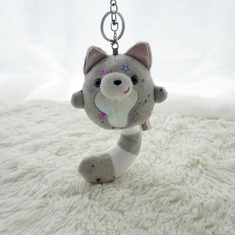 

Cartoon Long Tail Doll Keychain Kawaii Naughty Bear Plush Pompom Toy Keyring Children's Gift Bag Couples Charm Jewelry Keychains