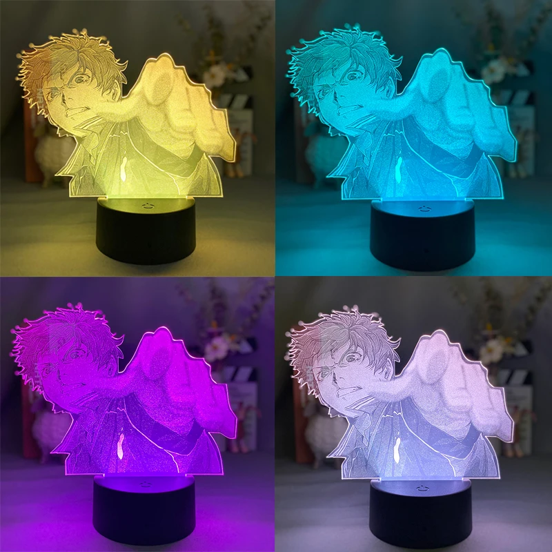 

3D LED Graphic Illusion Fairy Night Light Anime Figure Game Manga Touch Sensor Table Desk Lamp For Bedroom Decor Indie Kids Gift