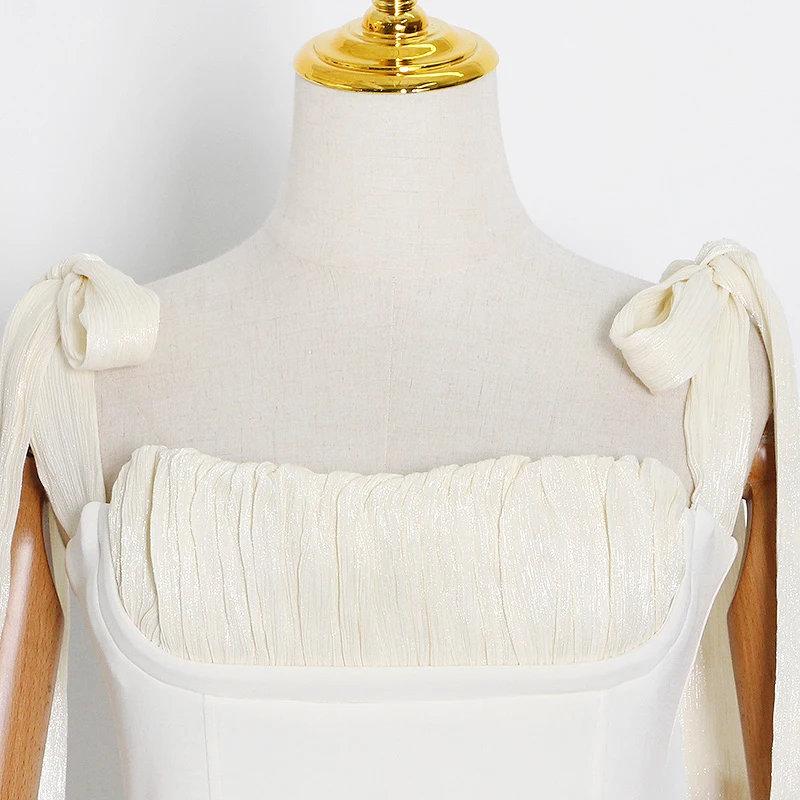 

TWOTWINSTYLE Elegant Bodysuits For Women Patchwork Square Collar Off Shoulder Slimming High Waist Playsuits Female 2021 Clothing