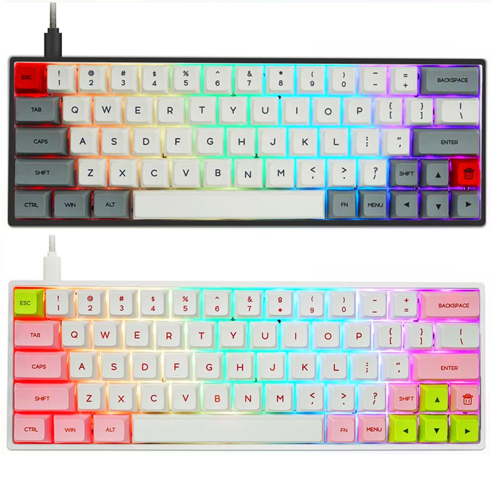 Бесшумный красный коричневый переключатель gk64x gk64 kailh горячая распродажа