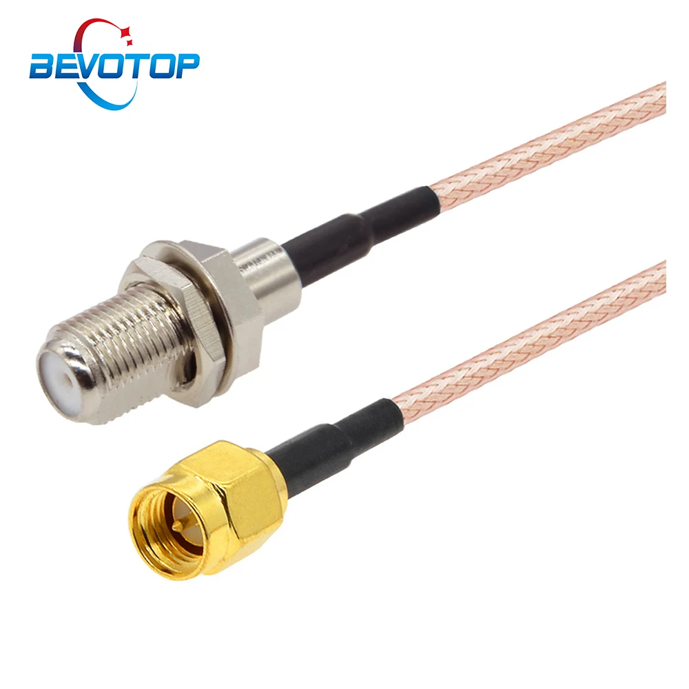 

10pcs SMA Male to F Female Connector RG316 Pigtail Cable WIFI Antenna Router Extension Cable SMA to F Cable RF Coaxial Jumper