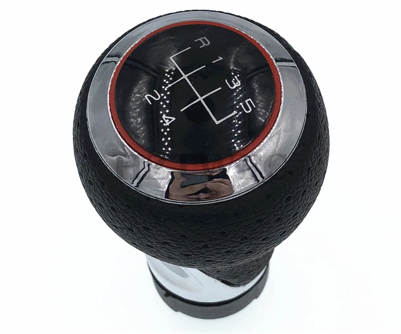 Новая Автомобильная 5 скоростная кожаная ручка переключения передач ручная