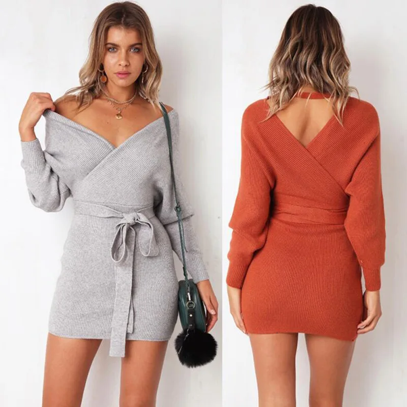 Женское хлопковое мини-платье JIEZuoFang повседневное облегающее платье с высокой