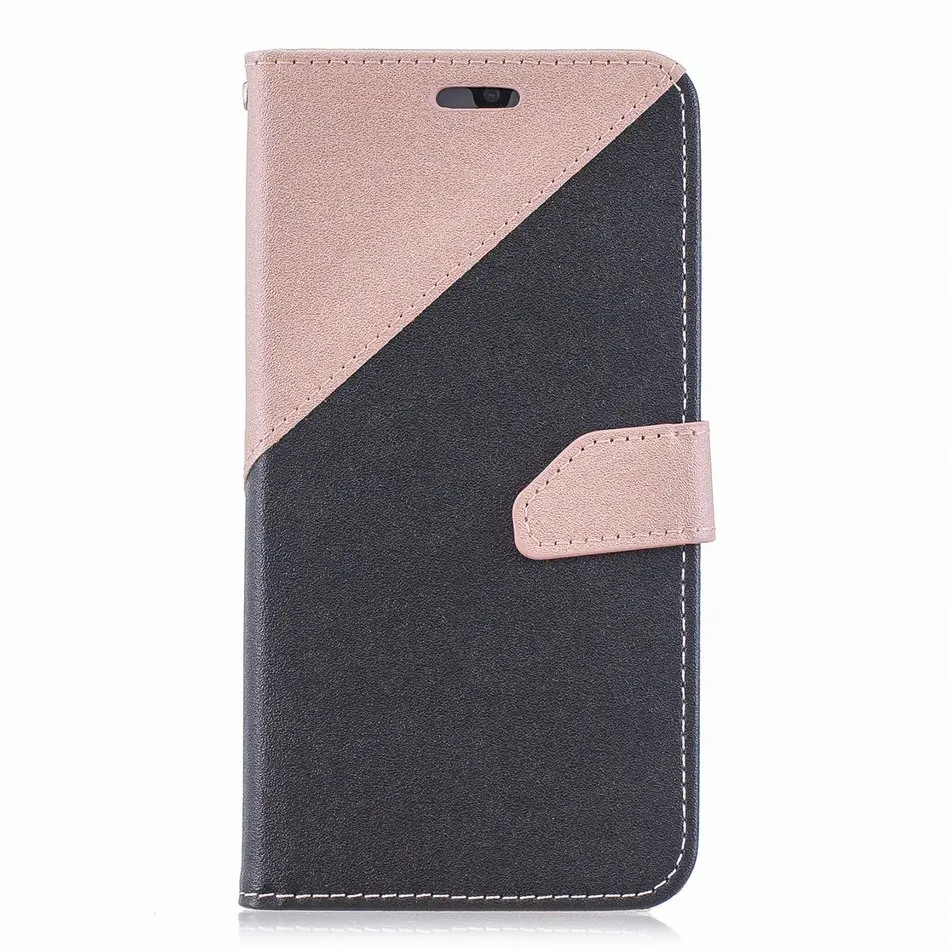 Матовый чехол-кобура из кожи с откидной крышкой Fundas для iPhone X, XS, 7, 8, 6 S, 6 Plus, 5, 5S, SE, контрастный цвет, милый чехол с отделением для карт P09E