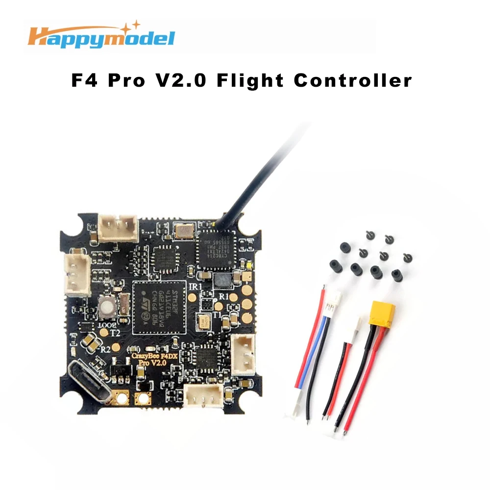 Happymodel Crazybee F4 Pro V2.0 Mobula7 HD 1 3S Flight Controller w/ 5A ESC & совместимый Flysky/Frsky/приемник DSMX|Детали