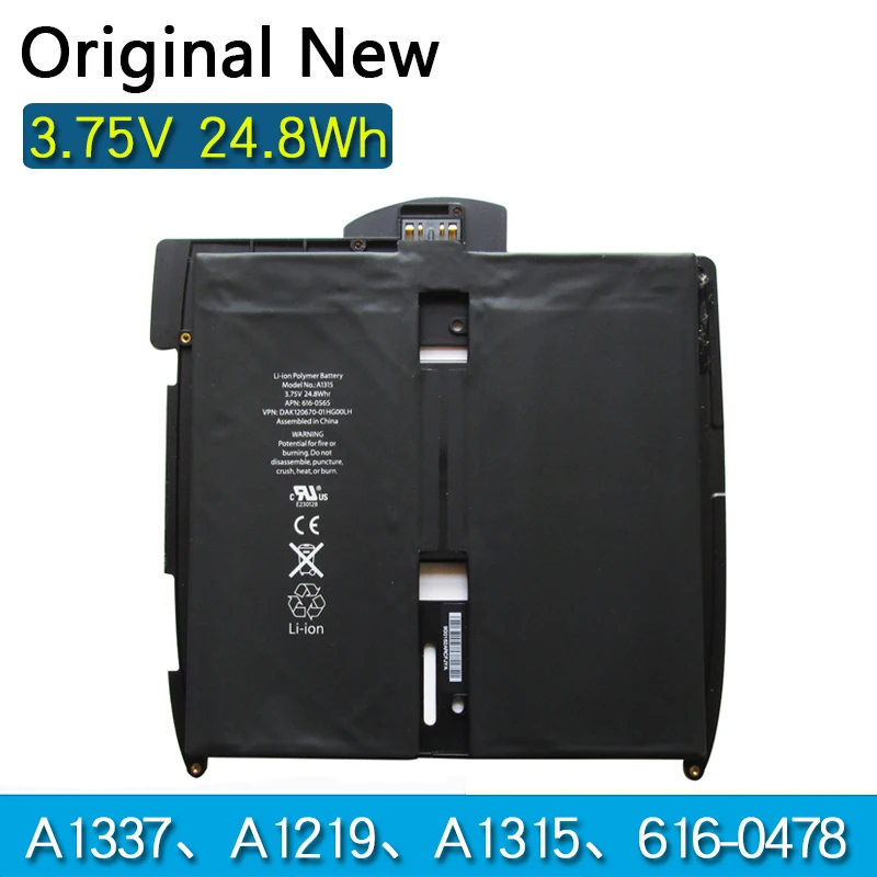 Новый оригинальный аккумулятор для планшета A1315 для Apple IPad 1 1-й A1219 A1337 616-0478 3,75 в 24.8Whr IPad1 Bateria