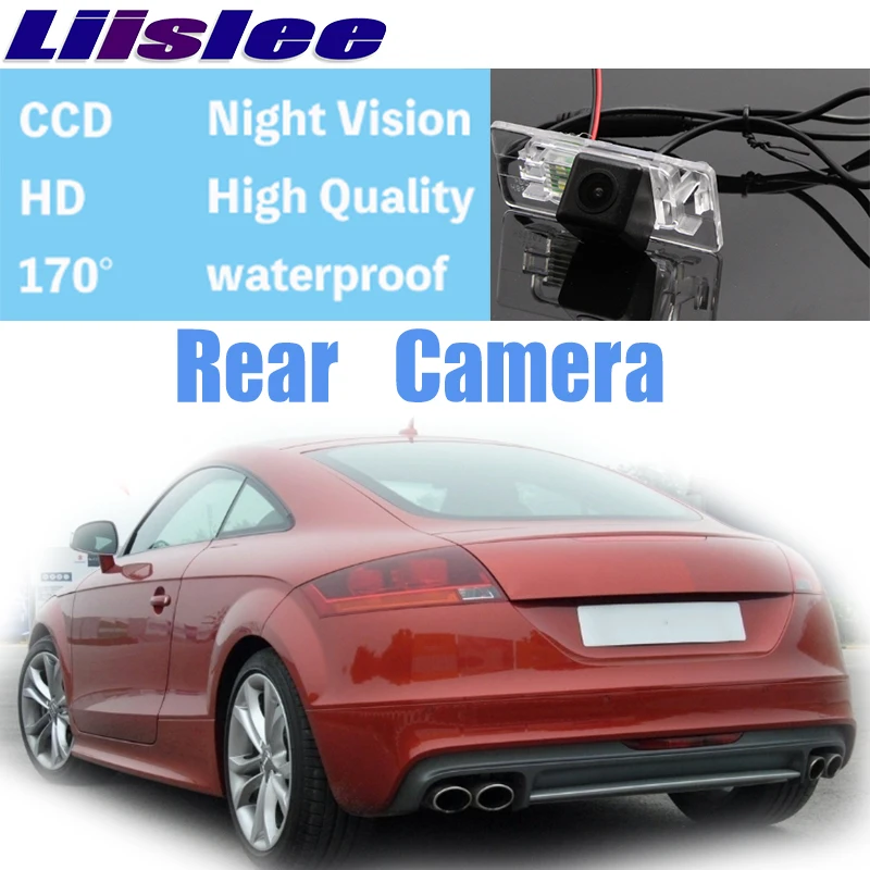 Автомобильная камера Liislee для Audi TT TTS MK2 8J 2007 ~ 2014 заднего вида с высоким задним