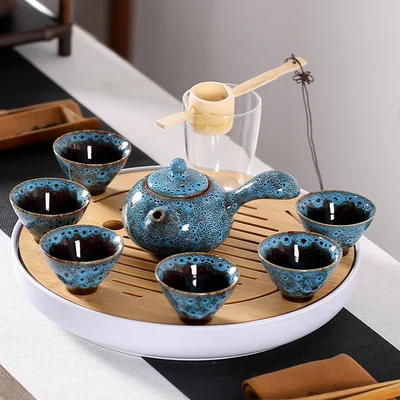 Керамический чайный набор для дома Меламиновый поднос хранения чая в японском