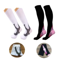 2 pair outdoor running compression socks stockings men women speed up recovery athletic wear cycling travel nurse long sock