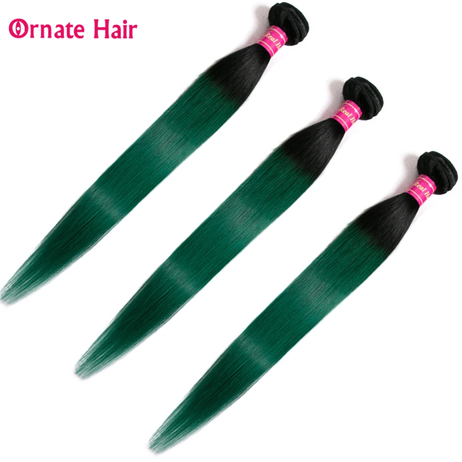 Омбре цветные перуанские прямые человеческие пряди волос с закрытием свободная часть богато средний коэффициент пряди с закрытием не Реми