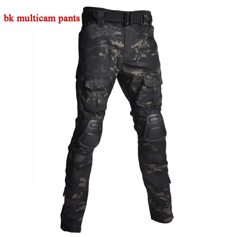 pants bk multicam Уличная Военная тактическая Униформа для страйкбола Пейнтбольная камуфляжная охотничья одежда унисекс дышащая Боевая Стрельба Armys костюмы - Цвет: pants bk multicam