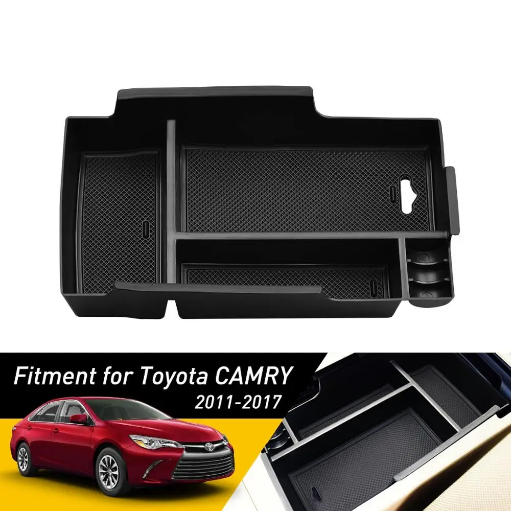 Для Toyota Camry 2011- аксессуары для автомобиля Стайлинг центральный подлокотник коробка для хранения авто контейнер перчатка Органайзер чехол