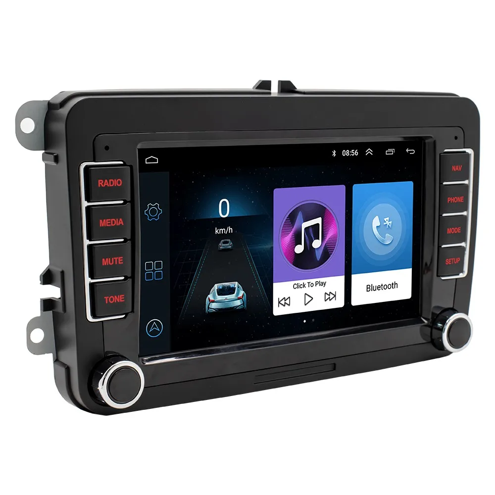 Car Radio Stereo 2Din Android 10.1 Car Multimedia Player For VW/Passat/Touran/Caddy /Jetta /Polo/Seat GPS Radio WiFi AUX-in