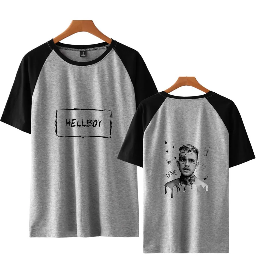 

Lil Peep T Shirt Cartoons Casual Harajuku Hell Boy Printing Cry Baby Letter Printed Tops Loose Short-sleeved T-shirt