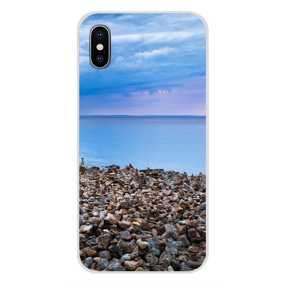 Натуральный пейзаж неоновый силиконовый чехол для телефона Xiao mi 4 5 5s 6 A1 A2 5X6X8 9 Lite SE
