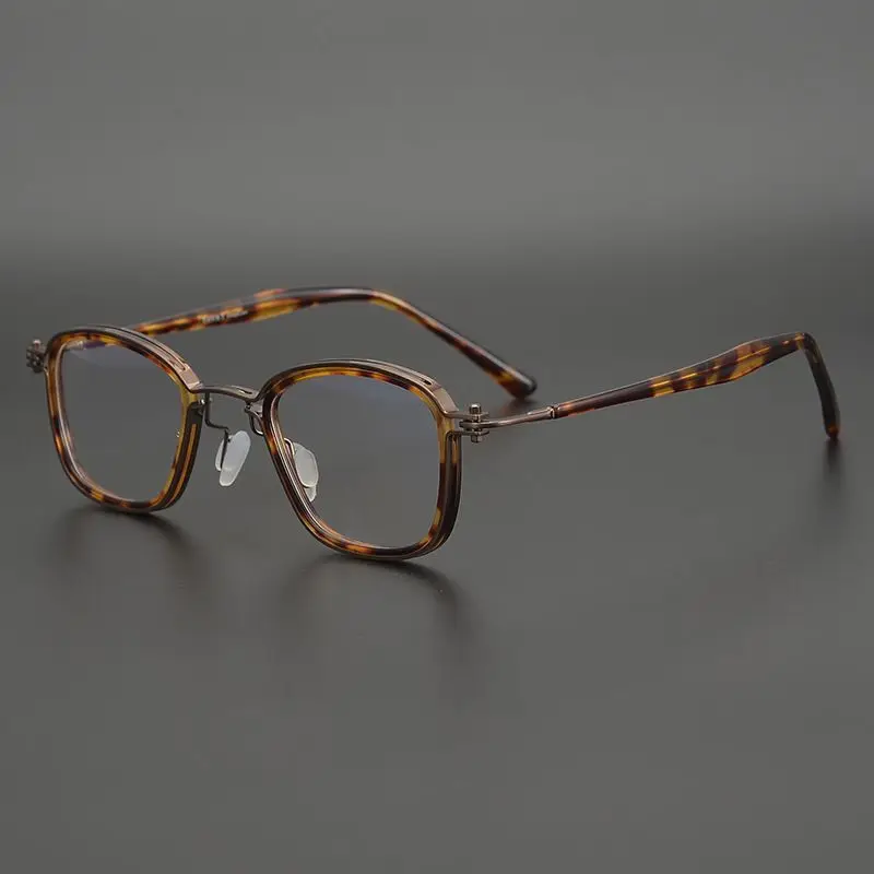 

European Classic Square Glasses Frame Men Vintage High Quality Acetate Personality Brand Design Eyeglasses Women Oculos