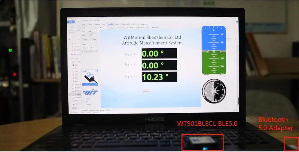 Фото WitMotion Bluetooth BLE 5,0 низкое энергопотребление 50 м WT901BLECL 9-осевой датчик Угол + гироскоп ускорения + магнитометр для ПК/Android №4