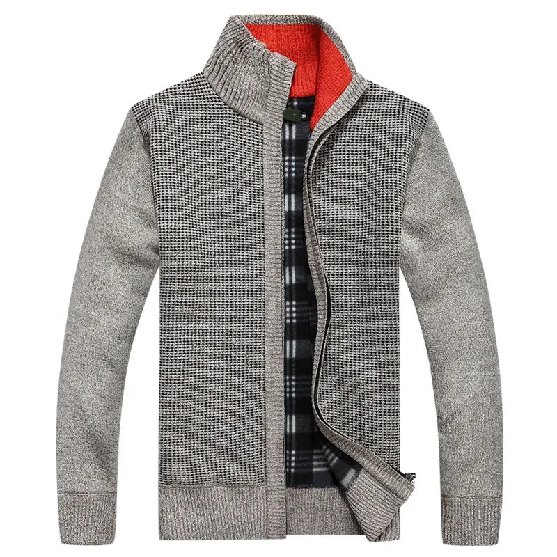 Зимний свитер мужской кардиган толстый теплый Мужская водолазка кашемировый