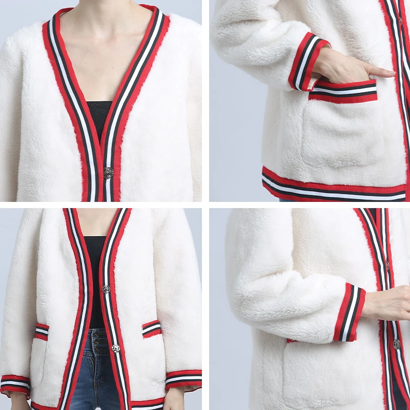 Женская шерстяная куртка Осеннее женское Шерстяное кашемировое пальто