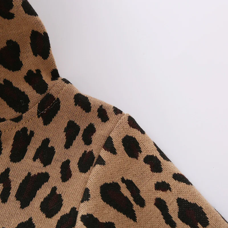 

2020 Autumn Winter New Infant Clothes Casual Jumpsuit Baby Boys Girls Fashion Leopard Printing Long Sleeve Hooded Zipper Romper