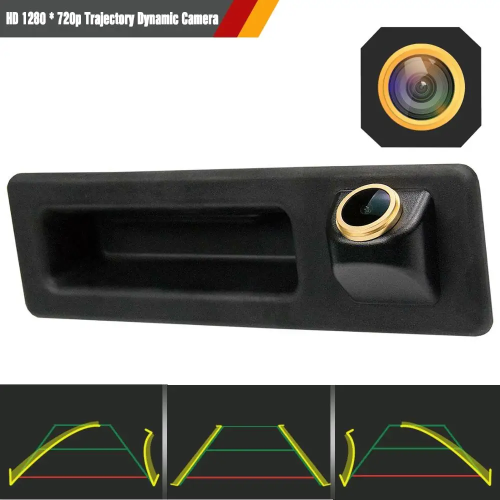 

Misayaee Golden HD Car Rear View Camera Reverse Parking Dynamic Guide for BMW X1 F48 X3 X4 X5 F30 F31 F34 F07 F10 F11 F25 F26