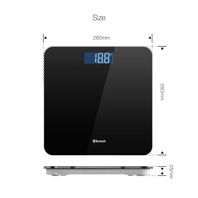 Digoo DG B8025 LCD Bluethooth весы для измерения веса человеческого тела приложение