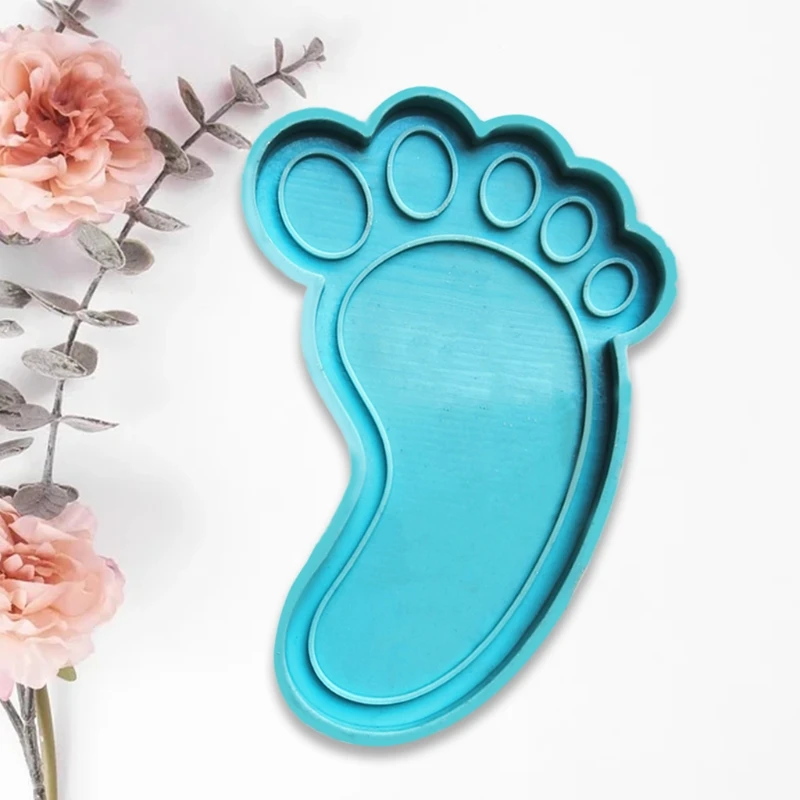 

Big Feet Coaster Epoxy Resin Mold Cup Mat Mug Pad Silicone Mould DIY Crafts Tool