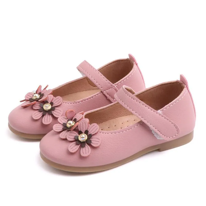 Летняя обувь для маленьких девочек детские сандалии с цветами вечерние туфли