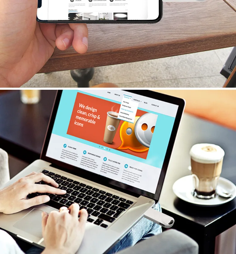 OTG Adapter USB Flash drive for Lightning Micro USB for Iphone Ipad Android devices USB 3.0 Devices pendrive 8G 16G 32G 64G 128G
