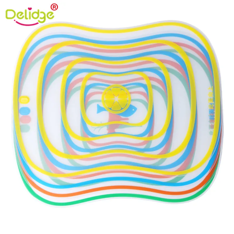 Антибактериальная разделочная доска Delidge 4 шт./компл. для готовки пластиковая