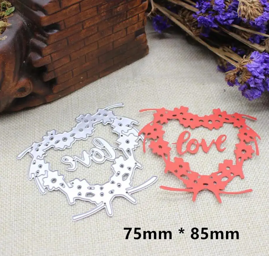 

Любовь режущие штампы для скрапбукинга металлический трафарет бумажные карты тиснение декоративное ремесло высечка
