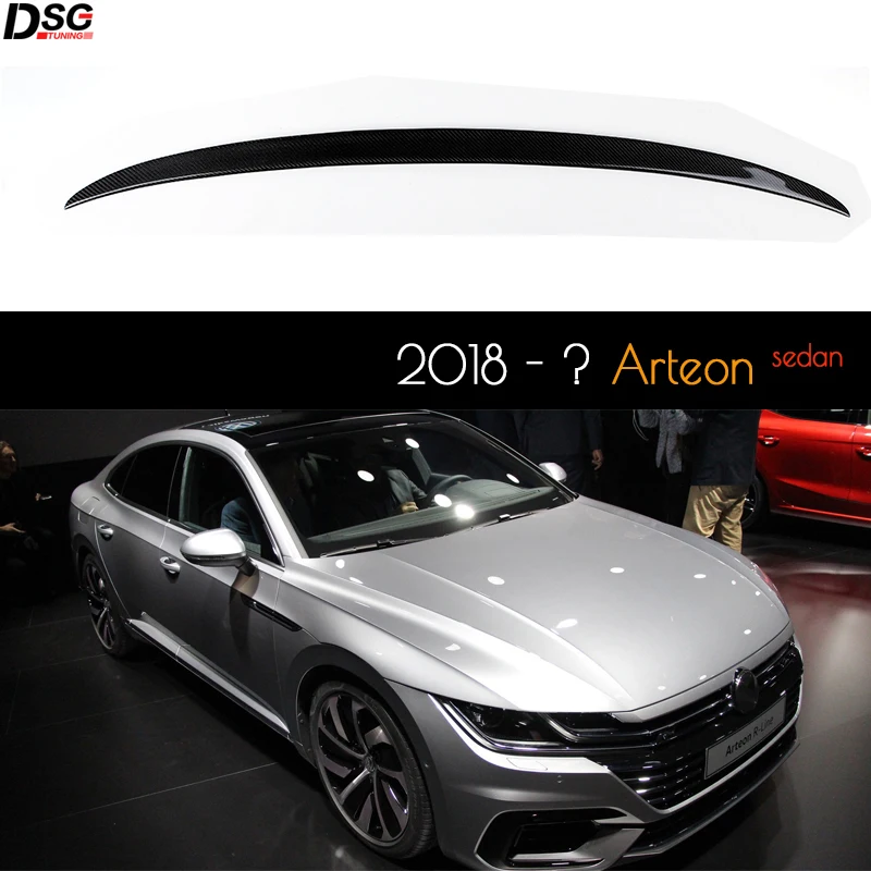 Задний спойлер из натурального углеродного волокна для Volkswagen 2018 - ? 4-дверный