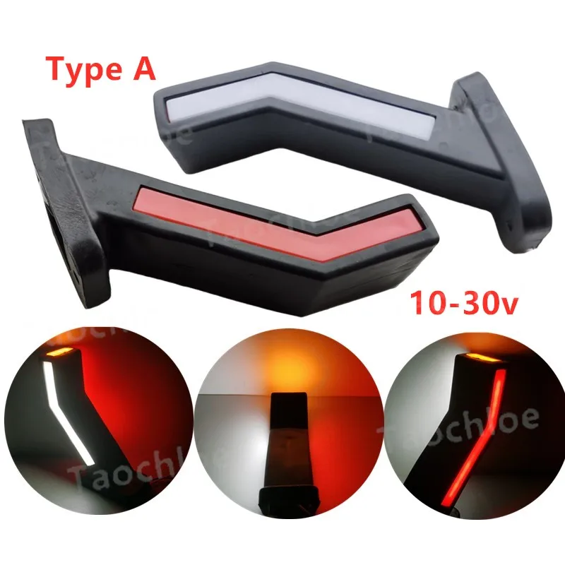 

Светодиодсветильник Габаритные фонари для прицепов, 1 пара, 10-30 в, красный, янтарно-белый