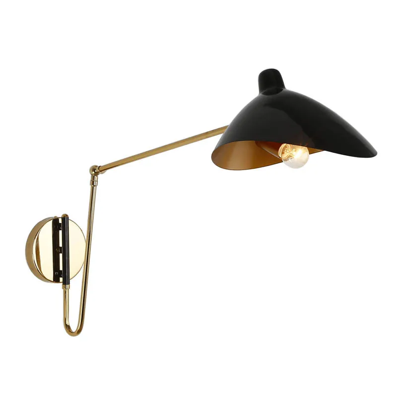 

Modern Duck Mouth Serge Mouille Wall Lamp Industrial Iron Folding Long Arm Wall Lights for Home Dining Room Corridor ZM1117