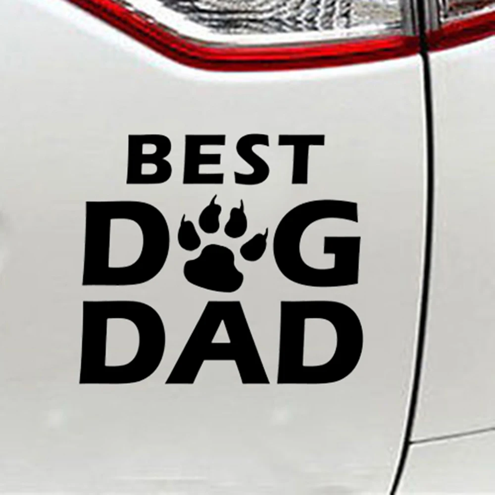 Виниловые автомобильные наклейки Best Dog Dad аксессуары для упаковки автомобиля