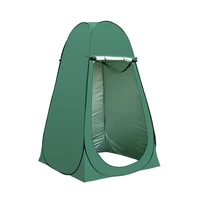 portable outdoor shower bath changing fitting room camping tent privacy toilet shelter with ground nails wind ropes tent poles