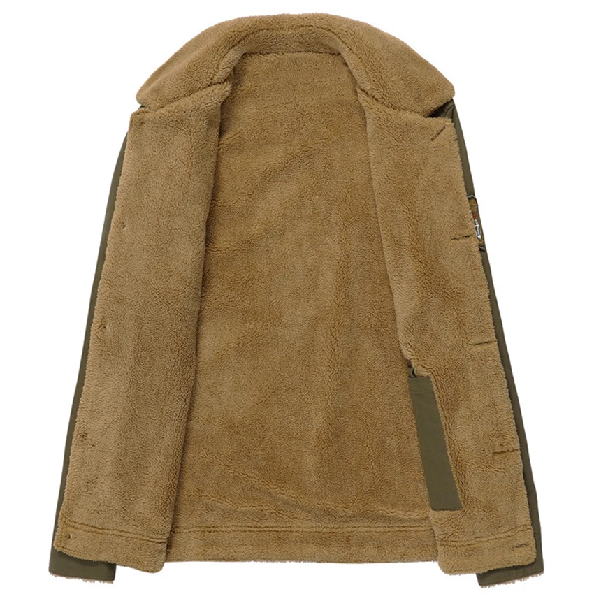 Зимние теплые куртки из плотного флиса мужские пальто Повседневная Хлопковая